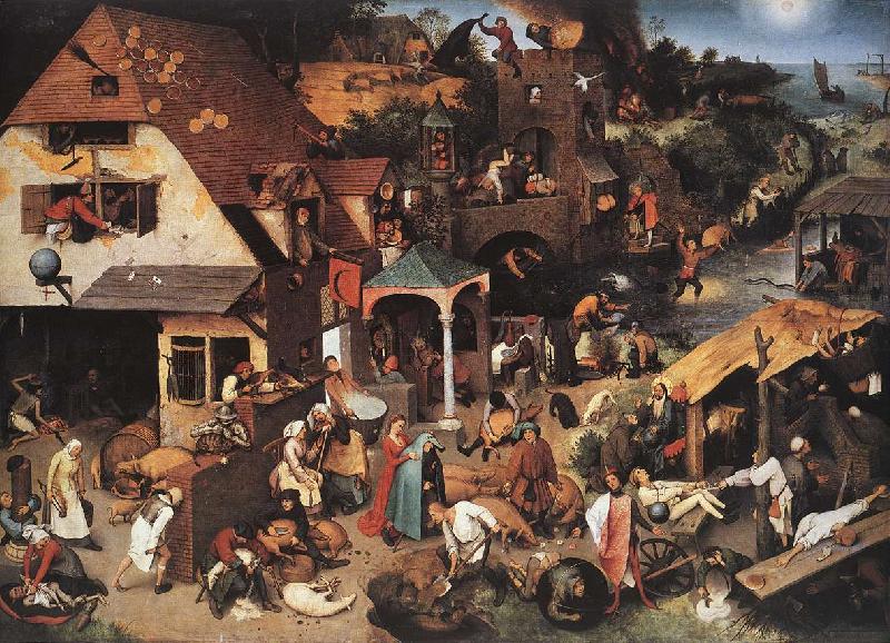 BRUEGEL, Pieter the Elder Netherlandish Proverbs